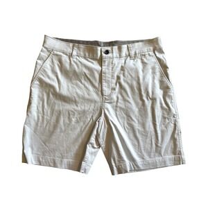 Nike Dri-FIT Golf Chino Shorts Mens 36 Light Bone Off White DA4142-025